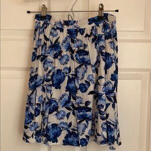 Lulus Blue and white floral Skirt
